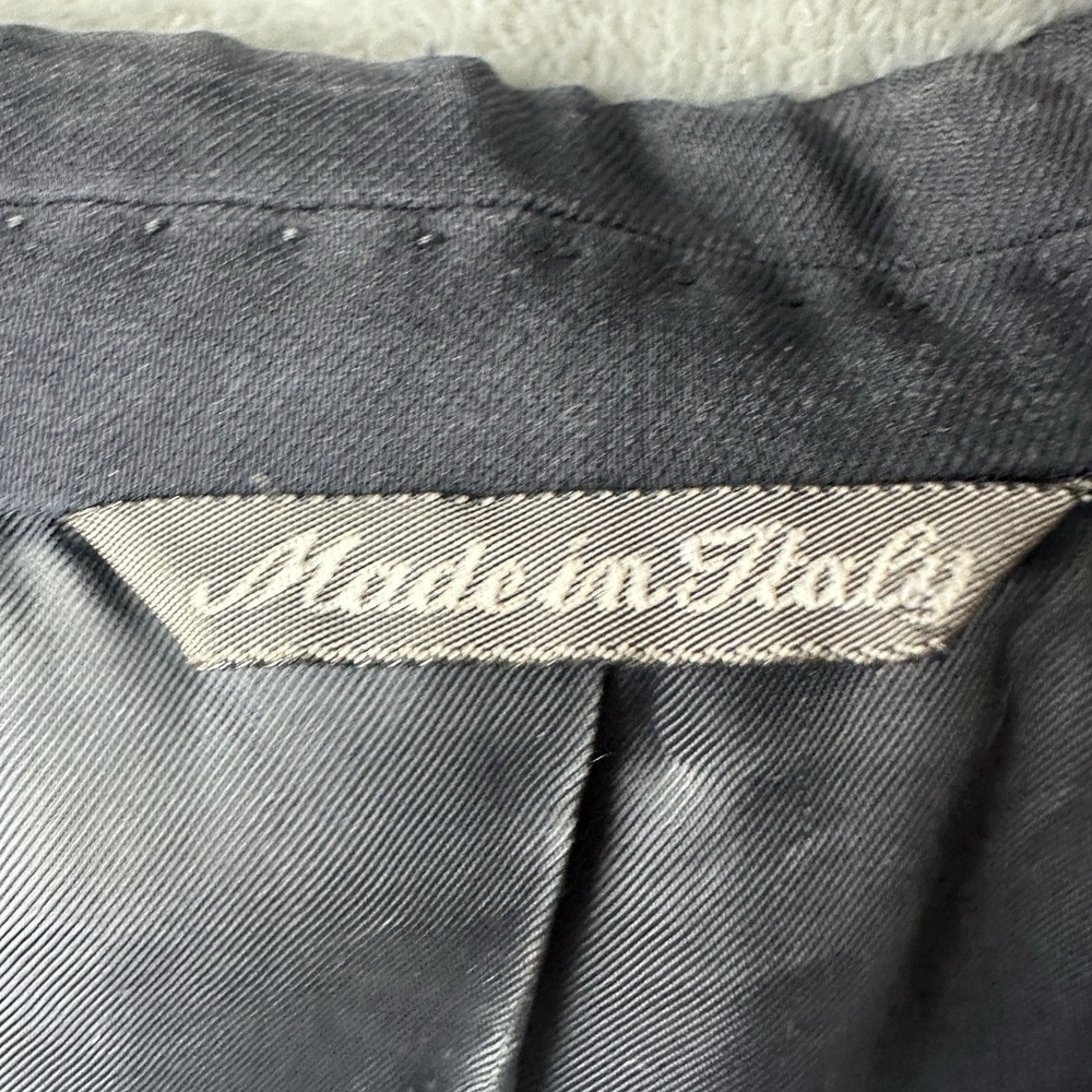 Zanella Navy Blazer Jacket Men's 40R Made in Italy Wool Sport Coat* - Picture 7 of 15